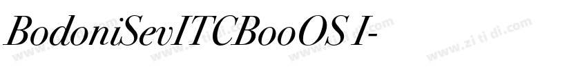 BodoniSevITCBooOS I字体转换